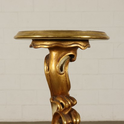 Lackierter Vergoldeter Vasenständer Italien 20. Jahrhundert