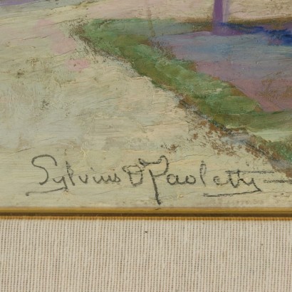 Sylvius D. Paoletti Versailles Ölgemälde 1918