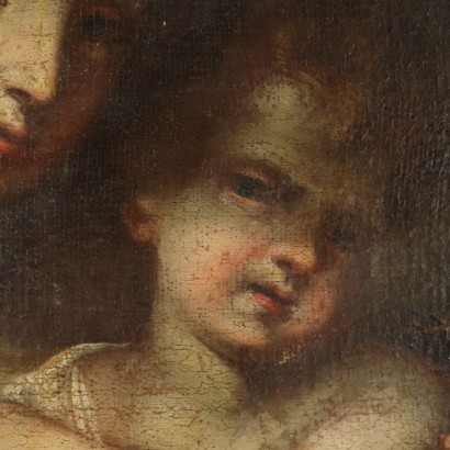 Madonna with Child Oil Painting 18th Century
