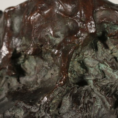 Sculpture Michele Vedani Bronze Signature de l'Auteur Italie'800-'900