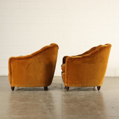 Paire de fauteuils des années 40 et 50