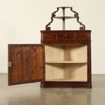 Corner Cabinet with Raised Part Italy 19th Century