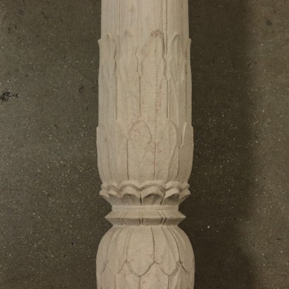Paar Säulen mit Steinregalen Italien 20. Jahrhundert