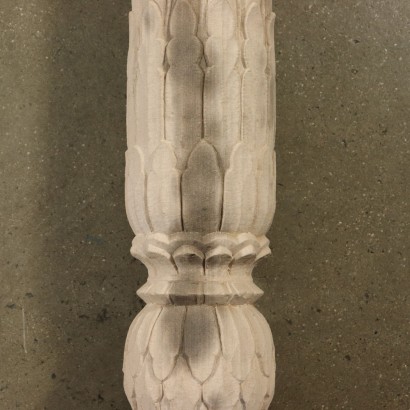 Paar Säulen mit Steinregalen Italien 20. Jahrhundert