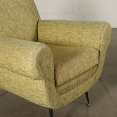 Pair of Armchairs Velvet Upholstery Vintage Italy 1960s