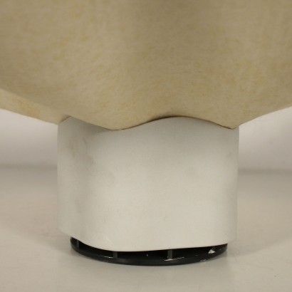 Deux Lampes de Table Mario Bellini Céramique Tissu Artemide Années 70