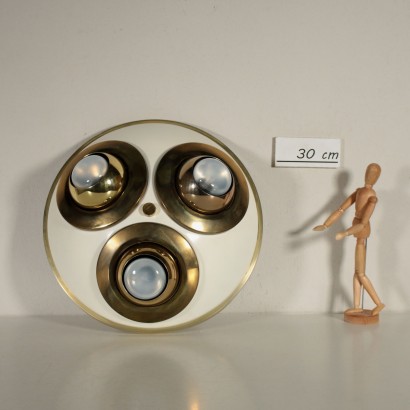Ceiling Lamp Lacquered Metal Vintage 1970s-1980s