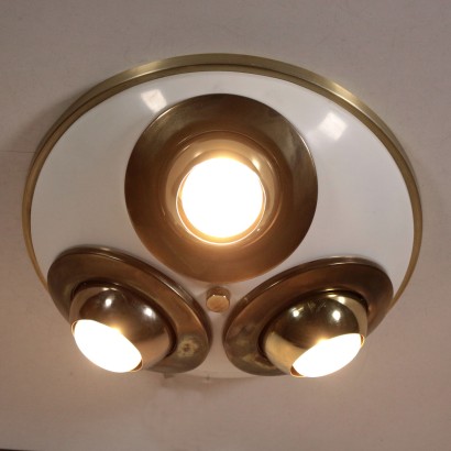 Ceiling Lamp Lacquered Metal Vintage 1970s-1980s