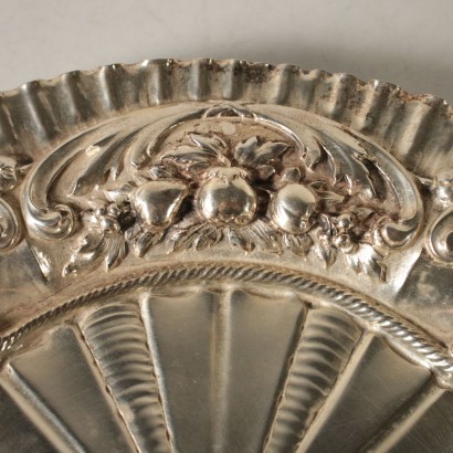 Silberteller mit Ornamenten 19. Jahrhundert