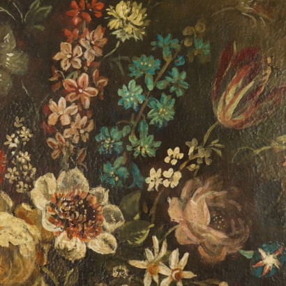Stillleben mit Blumen und Papagei Ölgemälde 20. Jahrhundert