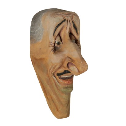 Papier-mache Satirical Mask Italy 20th Century