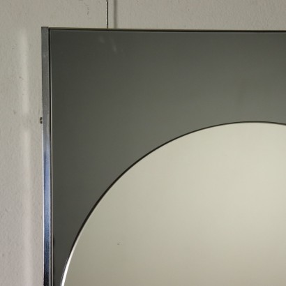 Mirror Metal Outlines Vintage Italy 1960s