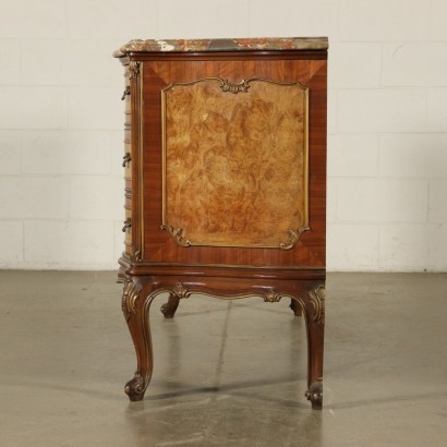 Revival Chest of Drawers Marble Top Italy First Half of 1900s