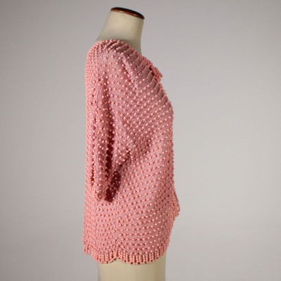 Vintage Jacket with Pink Beads 1960s