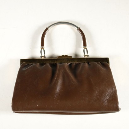 Vintage Handtasche Leder Italien 1950er-1960er