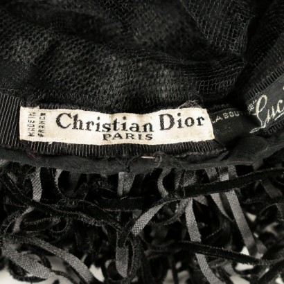 Vintage chapeau Christian Dior-détail