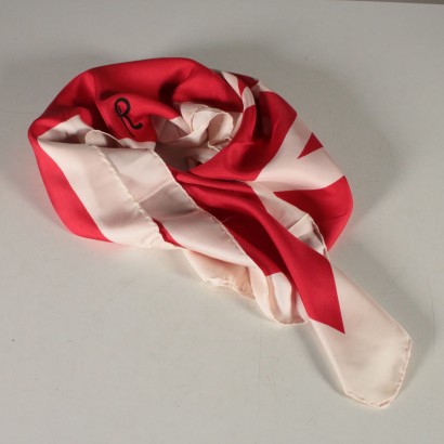Scarf Vintage red and white Roberta di Camerino-particular