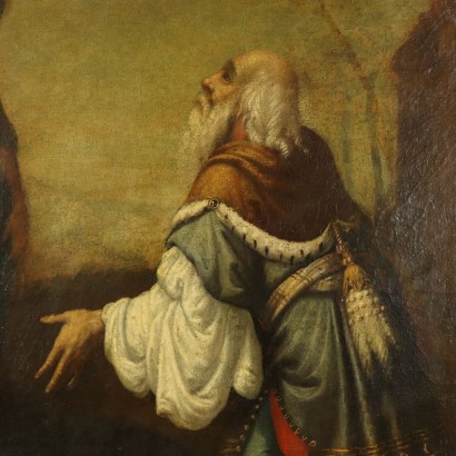 Abraham und die drei Engel Ölgemälde 18. Jahrhundert