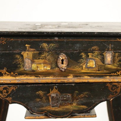 Chinoiserie Work Table with Inlays France First Half of 1900s