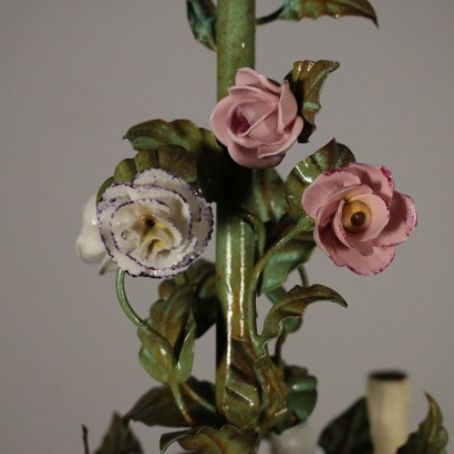 Kronleuchter mit Blumen Eisen Italien 20. Jahrhundert