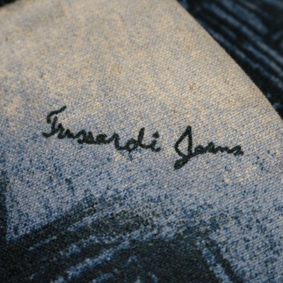 Trussardi Anzug Jeans Gr. L Italien 1990er