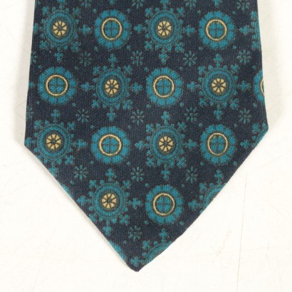 Cravatta Vintage blu Hermès-particolare
