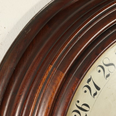 Large Mahogany Wall Clock 19th Century