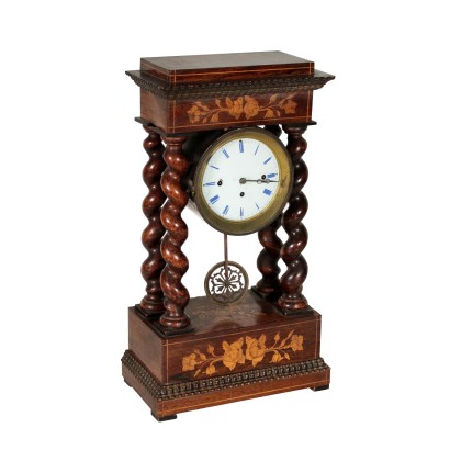 Horloge de Table Placage Palissandre Italie '800