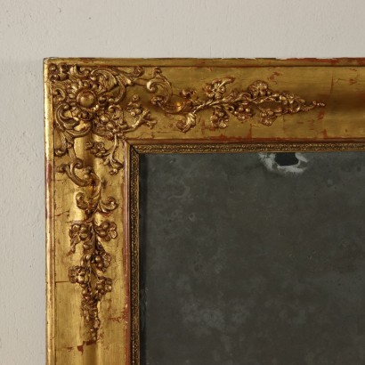 Large Gilded Mirror Italy Mid 19th Century