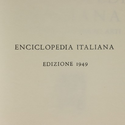 Encyclopédie Italienne Treccani Roma 1949