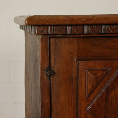 Cupboard Antique Woods Walnut Italy First Half of 1900s