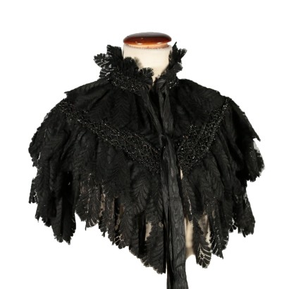 Vintage Lace and Tulle Cape Late 19th Century