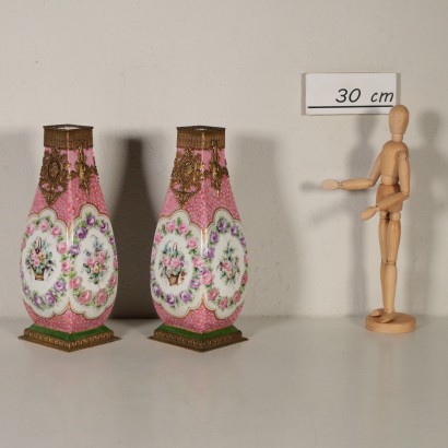 Paire de Vases Napoléon III Porcelaine Sèvres