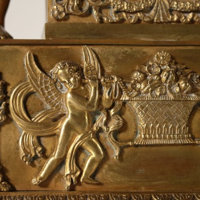 Charles X Tischuhr Vergoldete Bronze Frankreich 19. Jahrhundert