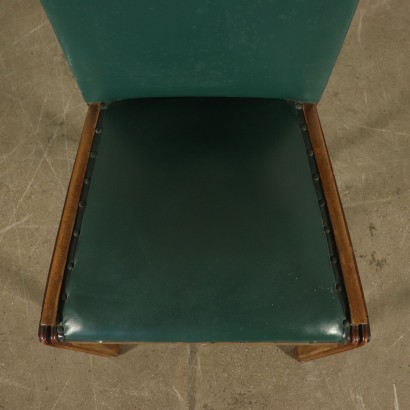Suite de Huit Chaises Placage de Ronce de Noyer Italie '900