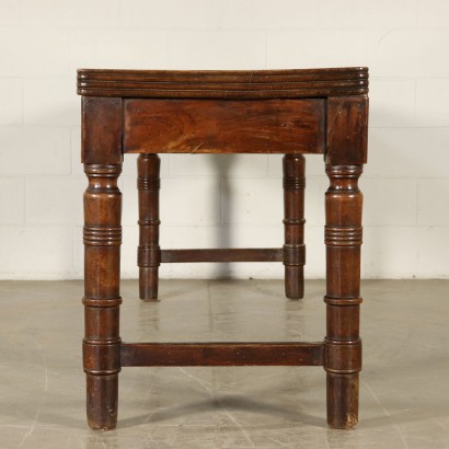 Restoration Table Solid Walnut Italy 19th Century