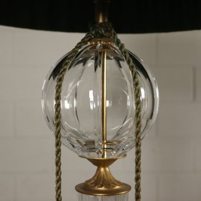 Tischlampe Metall Glas Italien 20. Jahrhundert