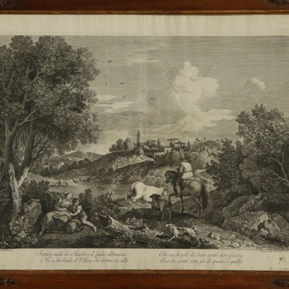 Cinq Eaux-Fortes Vénitiennes XVIIIe siècle