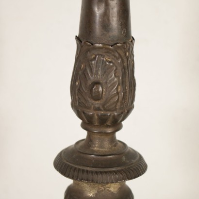 Pair of Electrified Candle Holders Wood Italy 19th Century