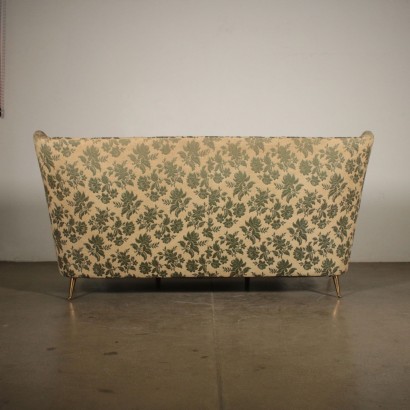 Sofa im Stil von Paolo Buffa Stoff Vintage Italien 50er Jahre