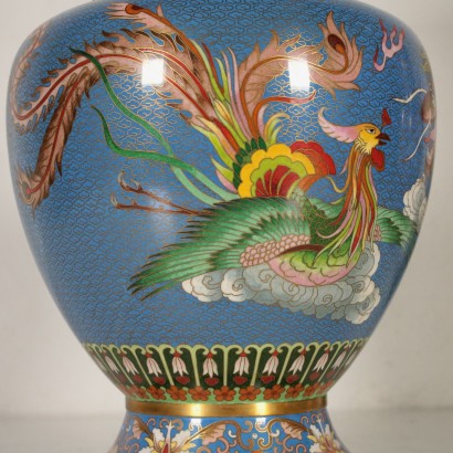 Pair of Cloisonne Vases Made in China 20th Century