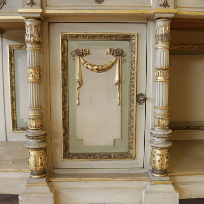 Glass Cabinet Neoclassical Style Italy 20th Century