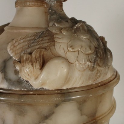 Paire de grands Vases en Style Ecléctisme Albâtre Italie '900