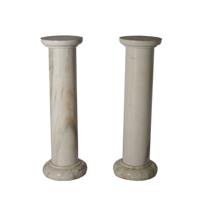 Pair of Marble Columns Italy 20th Century