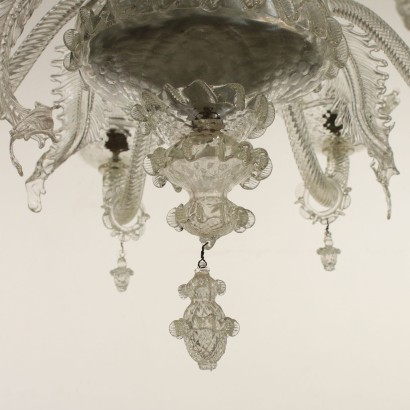 Large Chandelier Murano Glass Italy 20th Century