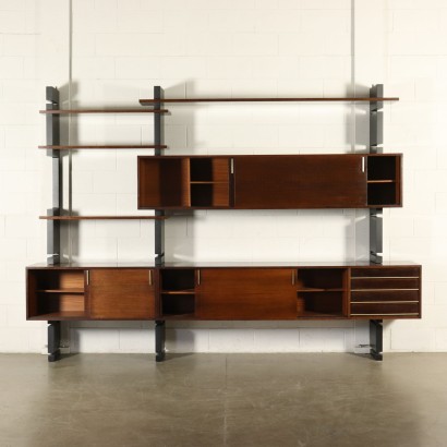Bookcase for Amma Lacquered Wood Vintage Italy 1960s