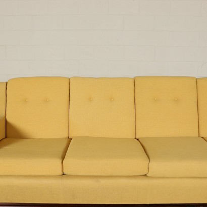 5 Seater Sofa Fabric Upholstery Vintage Italy 1960s-1970s