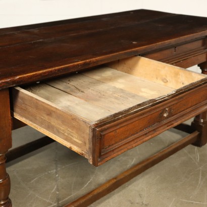 Antique Walnut Table Italy 18th Century