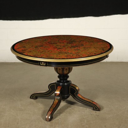 Runder Tisch Details aus Bronze Italien 20. Jahrhundert