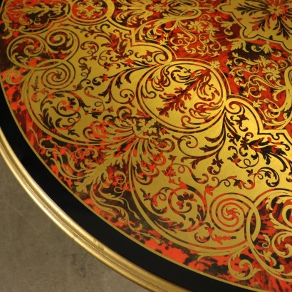 Runder Tisch Details aus Bronze Italien 20. Jahrhundert
